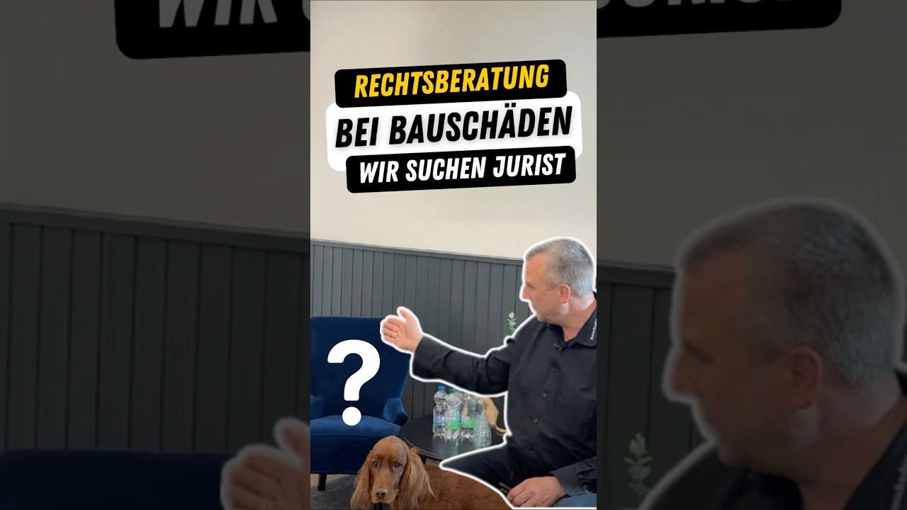 Wir suchen Jurist: Deine Chance im Baurecht! | Rechtsberatung bei Bausch&auml;den #short #jurist #recht