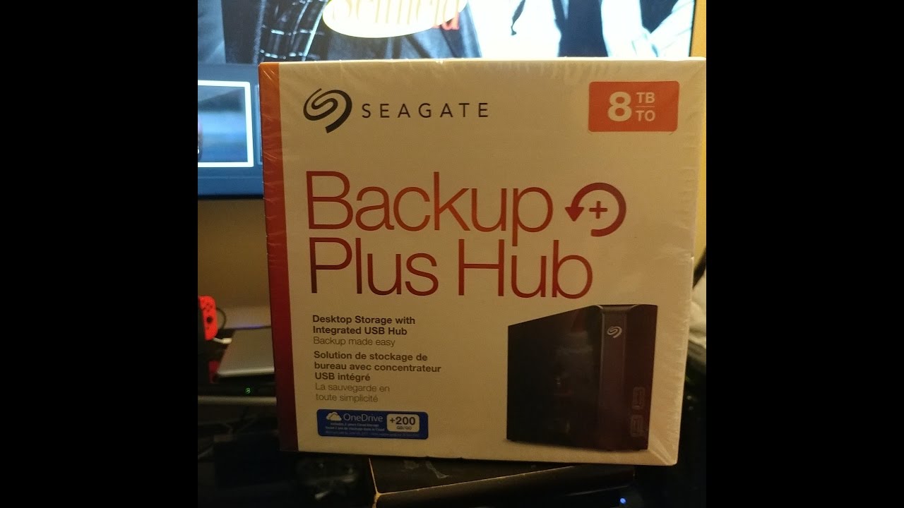 Seagate - Backup Plus Hub 8TB External USB 3.0 Desktop Hard Drive - Black