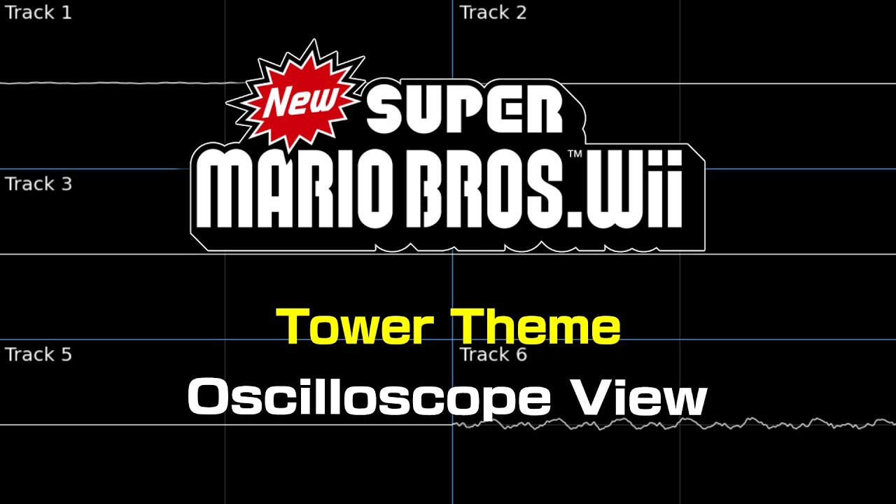 Tower - New Super Mario Bros. Wii [Oscilloscope Deconstruction]