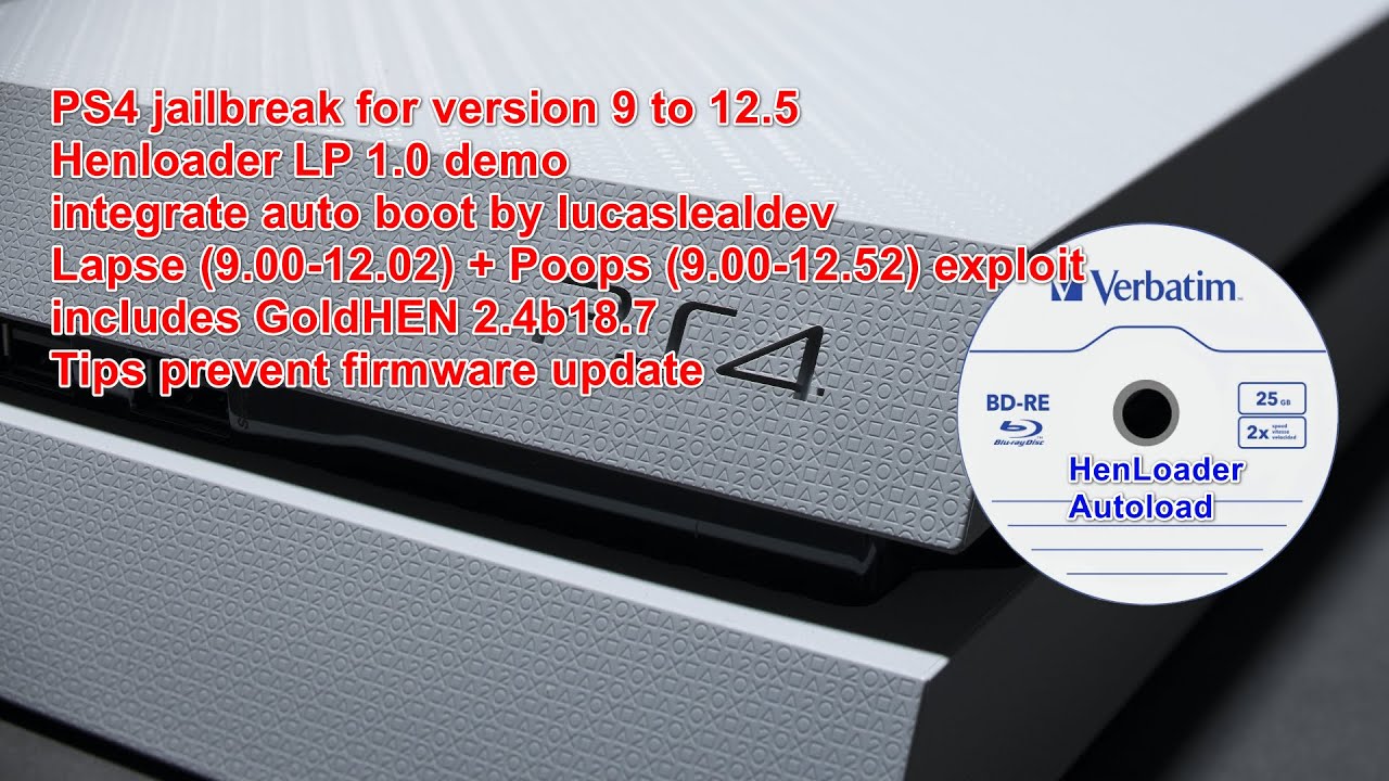 Демонстрация автозагрузки BD-JB HenLoader AIO для PS4 Jailbreak BD-JB для PS4 с 9.0 по 12.50 от l...