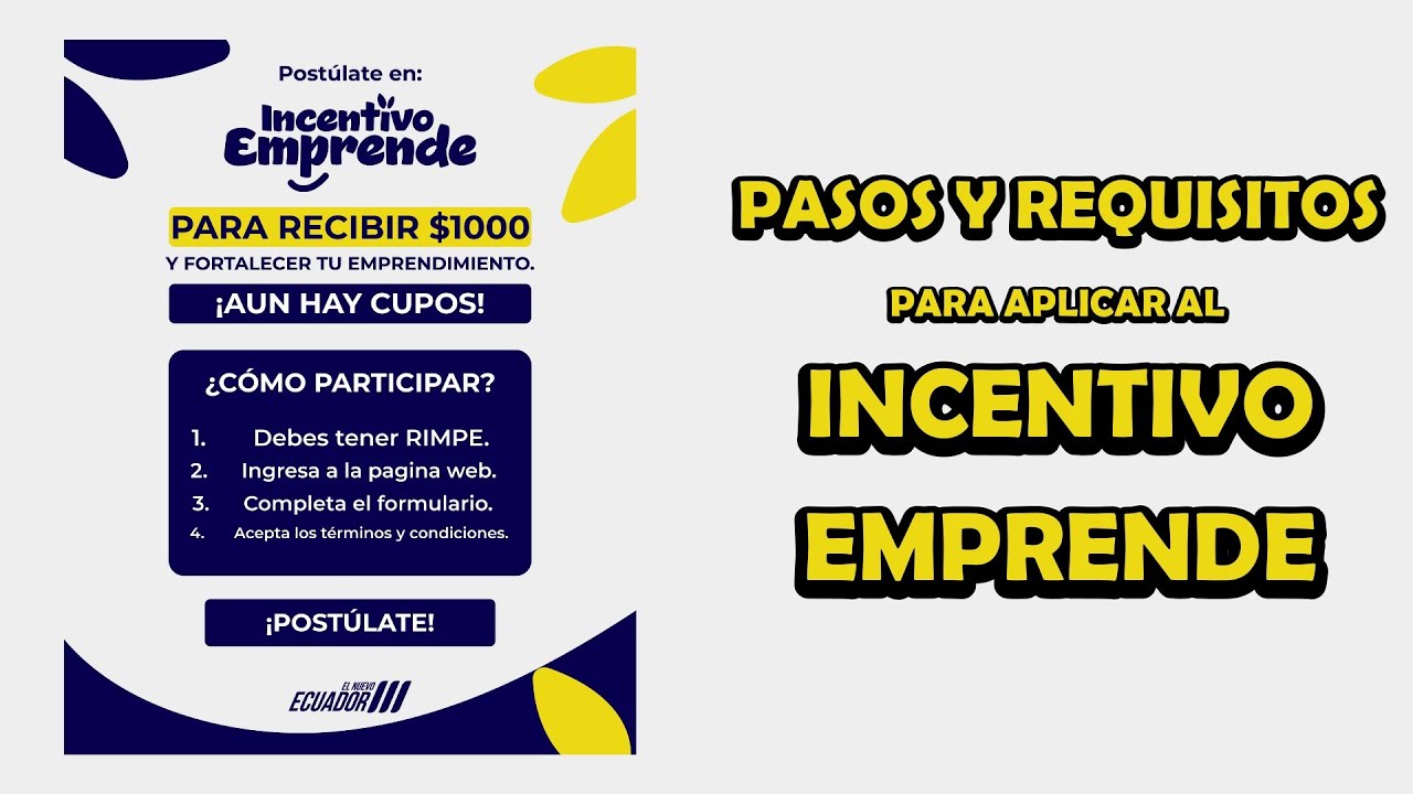 Incentivo Emprende Abre Nuevos Cupos para Acceder al Bono de $1.000
