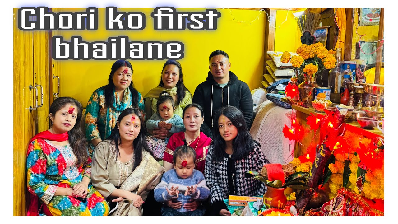 Celebrating our daughter’s first bhailane  with love, light, and laughter.❤️⚫️