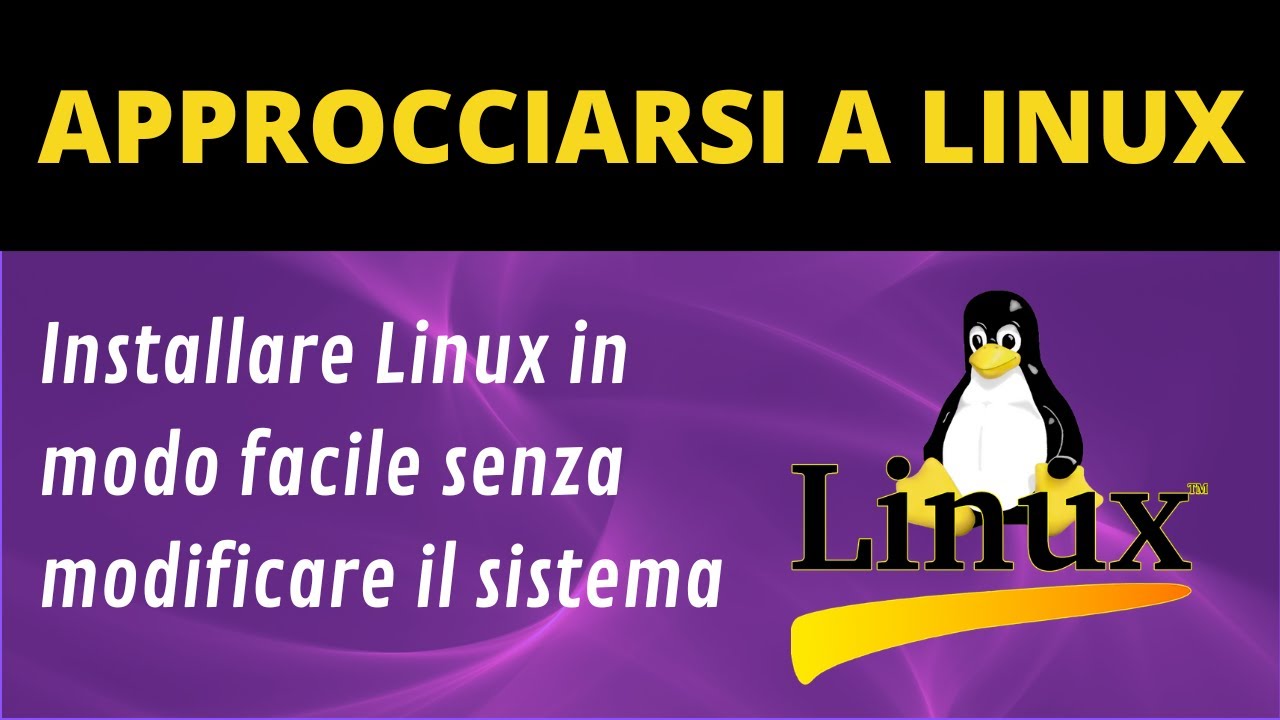 Installare Linux senza modificare il PC per approcciarsi in modo facile e sicuro all'OS del pinguino