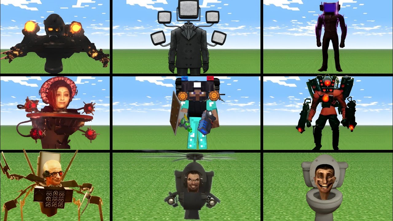 Skibidi Toilet By GOJI DRAW ADDON In Minecraft pe 🤕😬