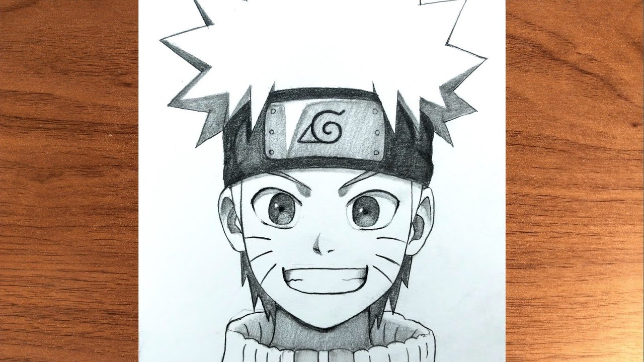 Easy Anime Drawing || How to Draw Naruto Step by Step || Anime Drawing for Beginners 🔥