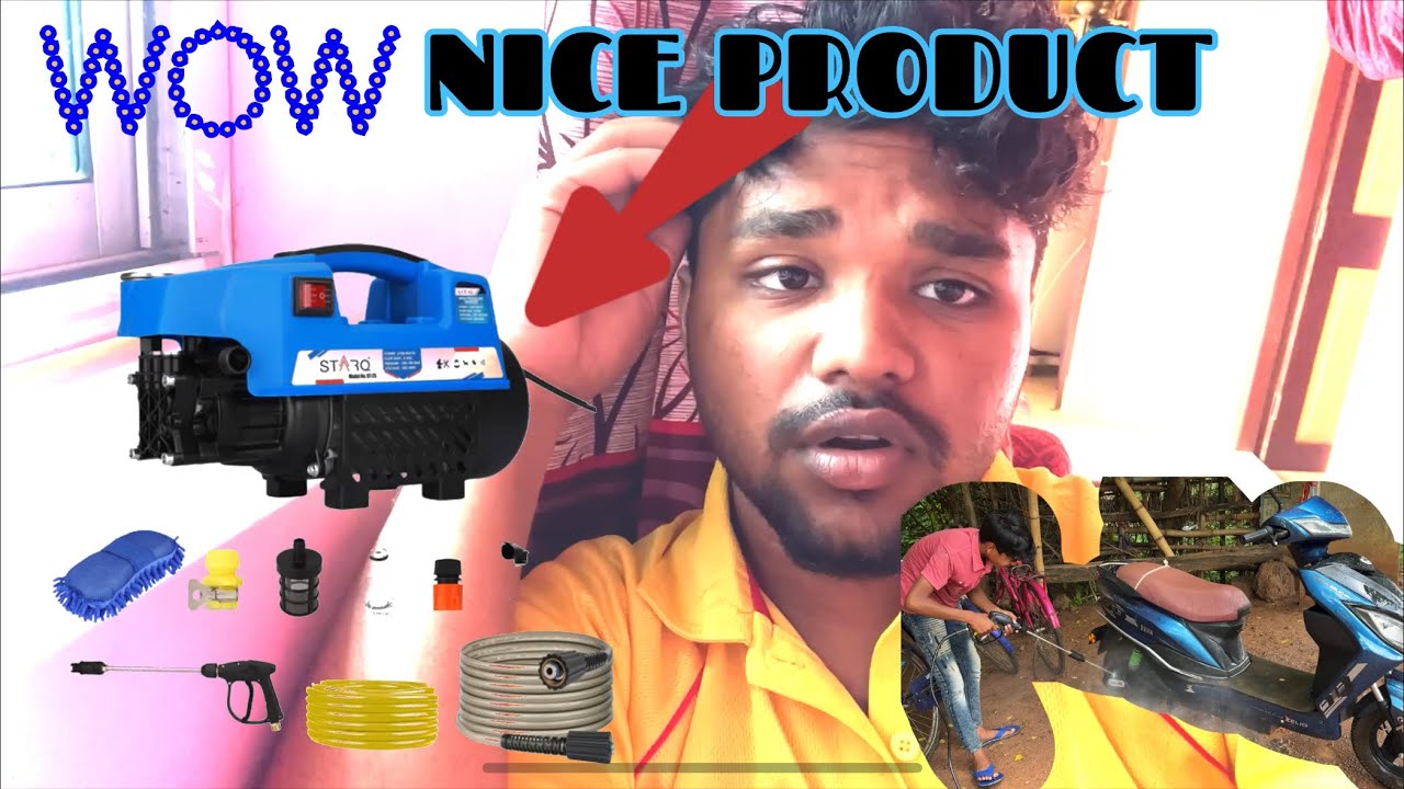 STARQ ST-25 2100 Watts water pressure gun !! Only ₹3600 rupees!😱😱 best machine! #binubodu #review !