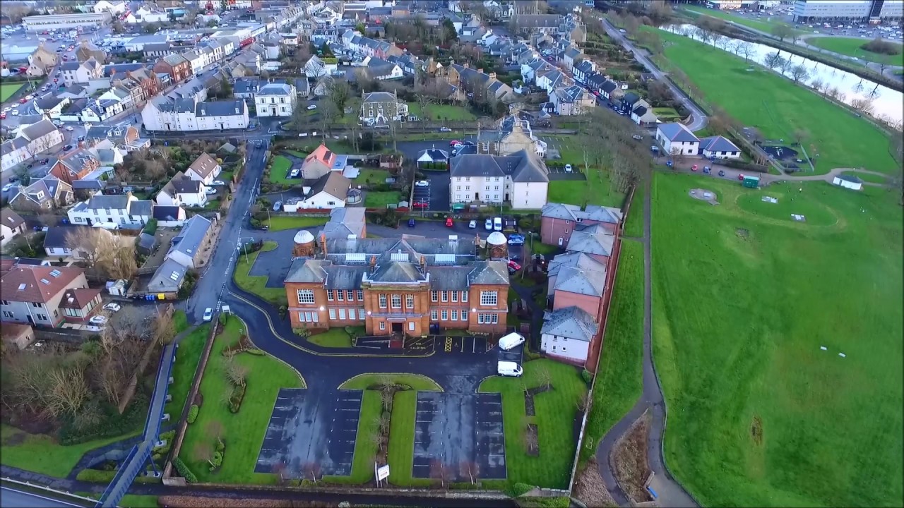Irvine, Ayrshire From The Air - Irvine West and Harbour