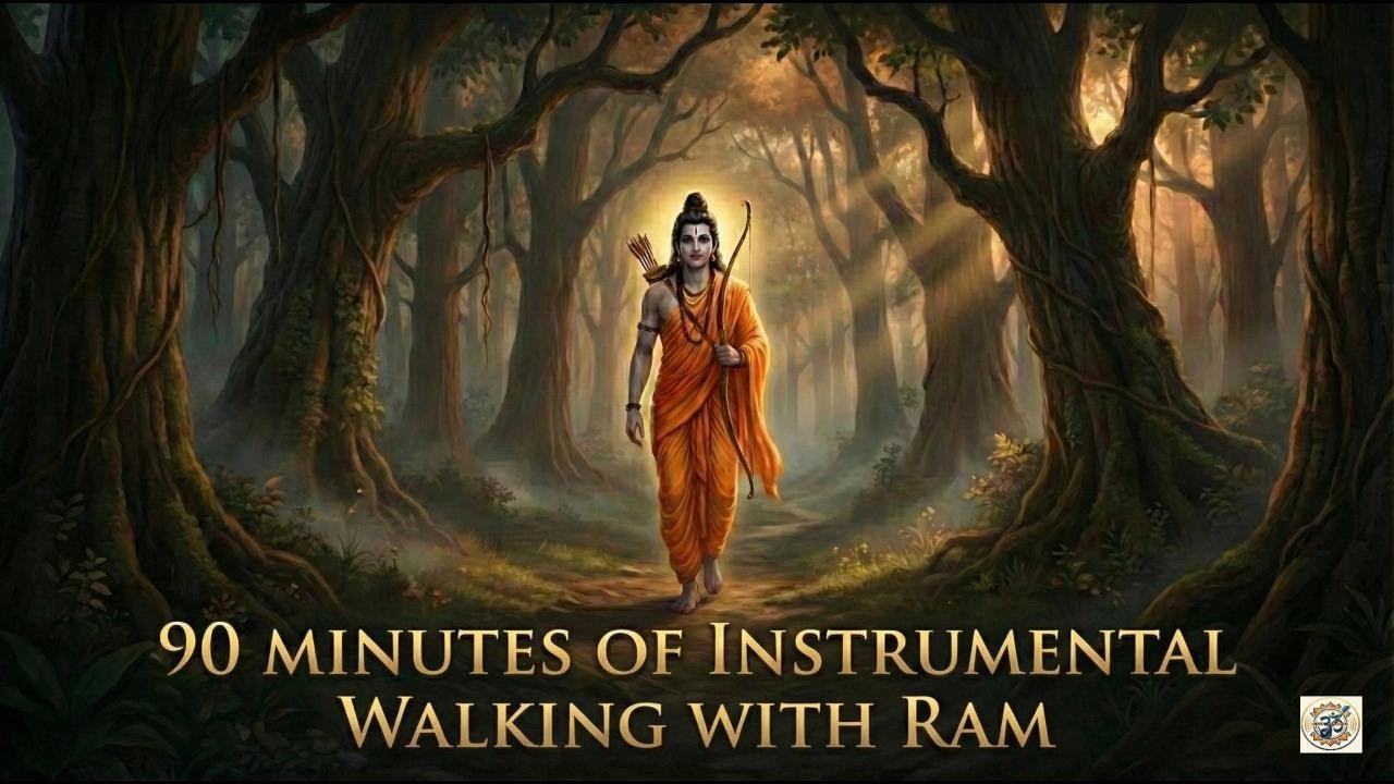 Walk with Ram in Vanvaas 🌿 | 90 Minutes of Peaceful Instrumental | Sanatan Instrumental Meditation