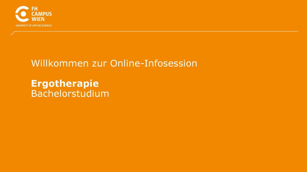 Infosession Bachelorstudium Ergotherapie | FH Campus Wien