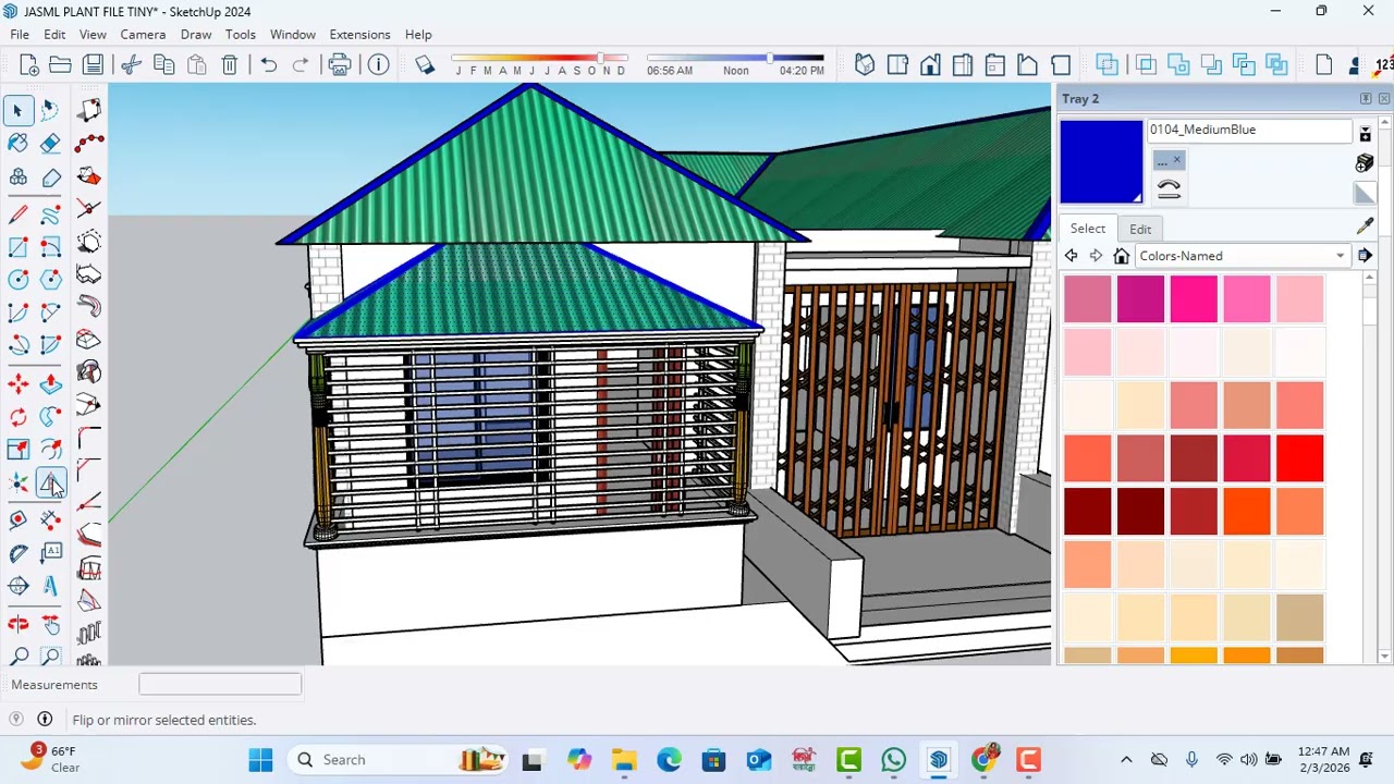 tin house house plan sketchup