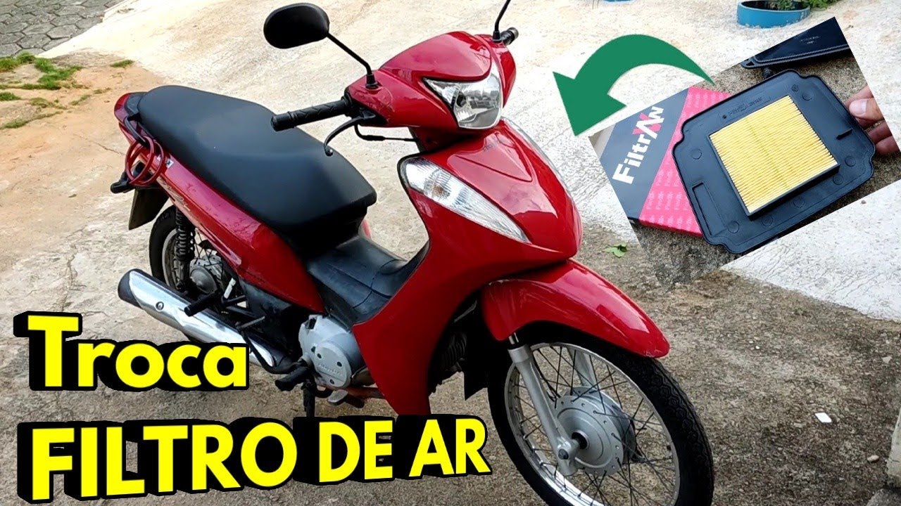 Troca do filtro de ar da Honda Biz 125 2011