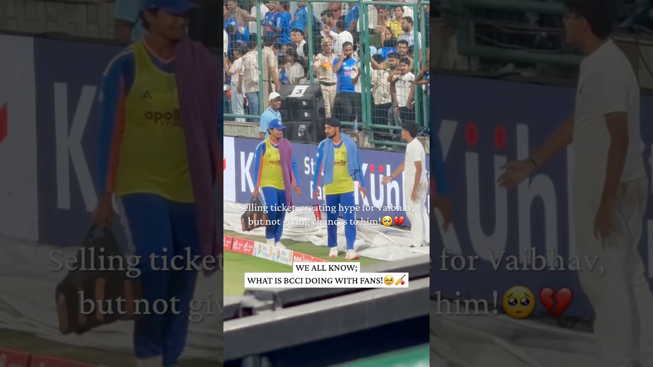BCCI is creating hype for Vaibhav Sooryavanshi but not giving him chance? 😵&zwj;💫🏏