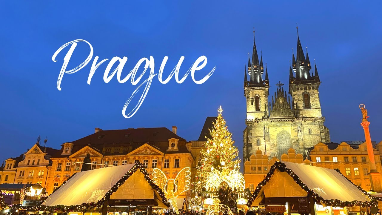 One day in Prague in the snow | Christmas Market | Czech travel