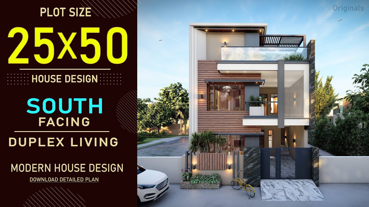 25x50 South Facing House Plan | 1250 Square feet | 4 BHK | 25*50 House Design 3D | 25by50 House Plan