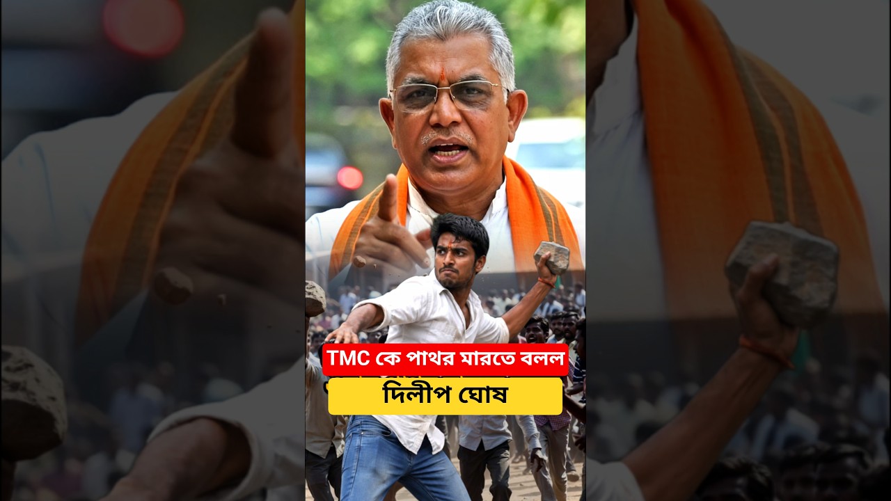Dilip Ghosh tells people to throw stones | Dilip Ghosh told to throw stones #shorts #youtubeshorts