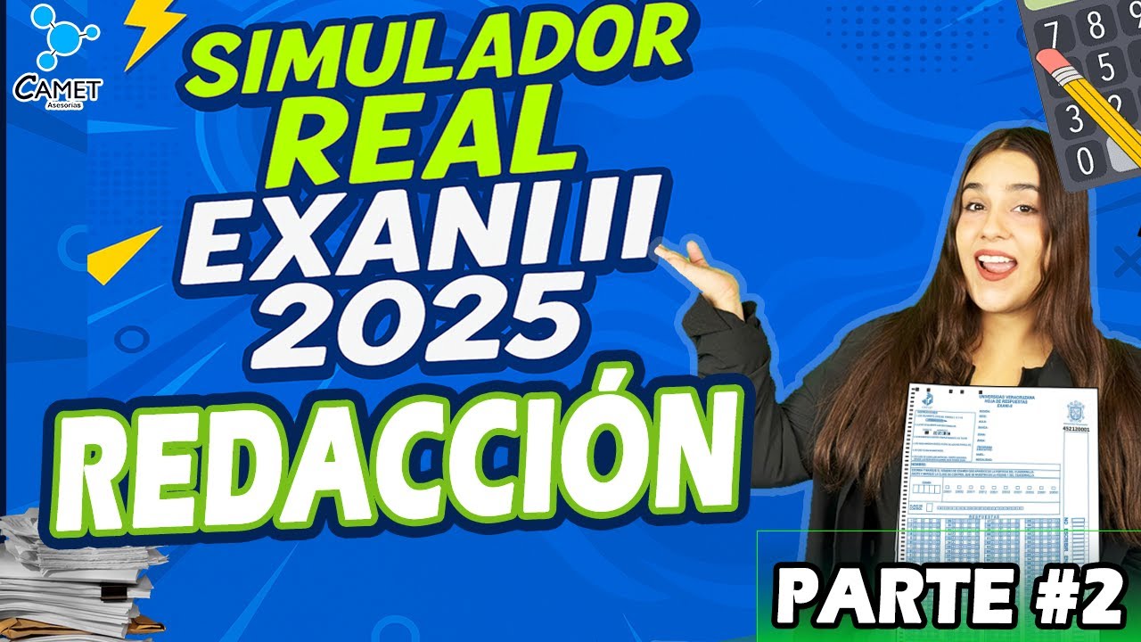 Examen simulador EXANI II: Reactivos redacción indirecta Parte #2  
