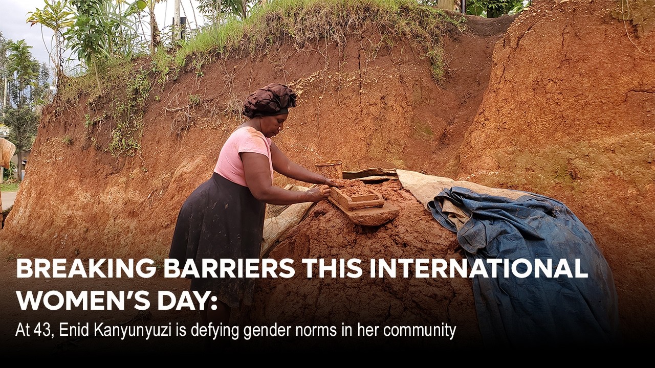BREAKING BARRIERS THIS INTERNATIONAL WOMEN’S DAY: At 43, Enid Kanyunyuzi who is defying Gender Norms