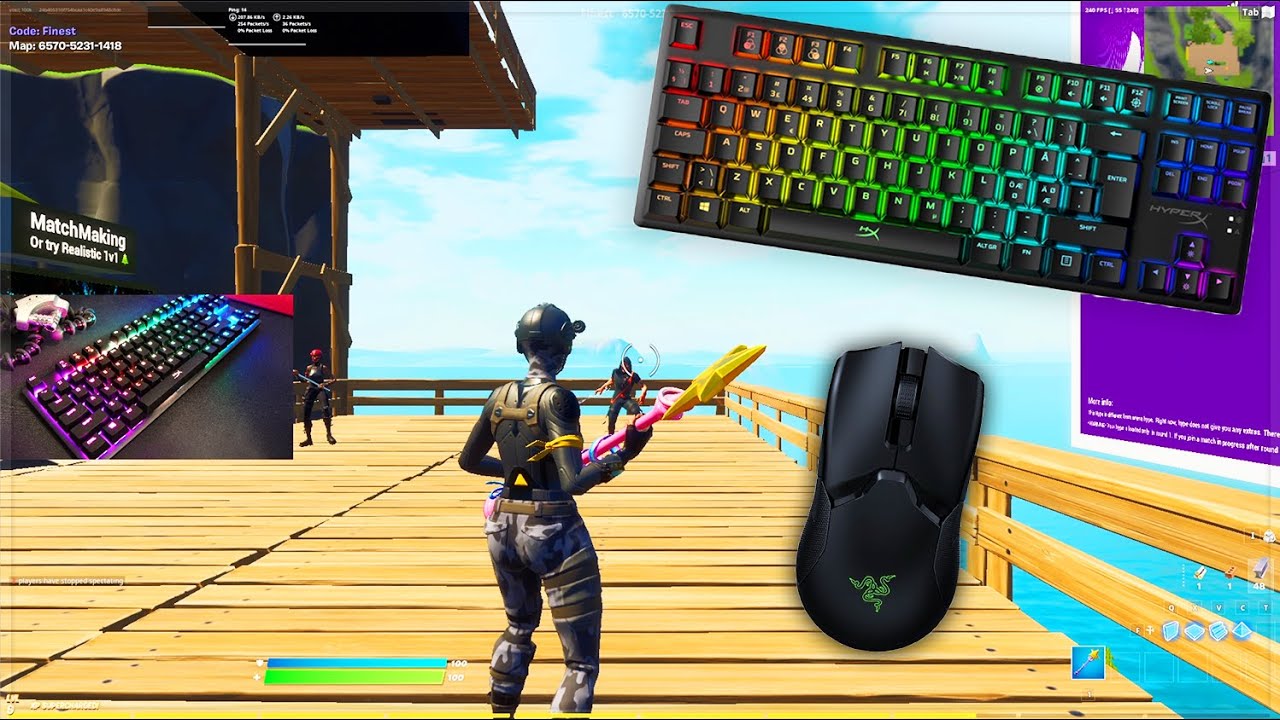 HyperX Alloy Origins Core ASMR Chill🤩 Satisfying Gameplay Fortnite Smooth 1440P
