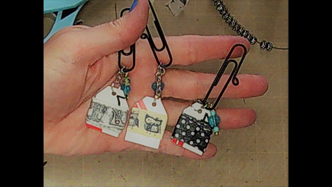 Tutorial: Paperclip Embellishments Part 7 (Washi Tape sample Paperclips)
