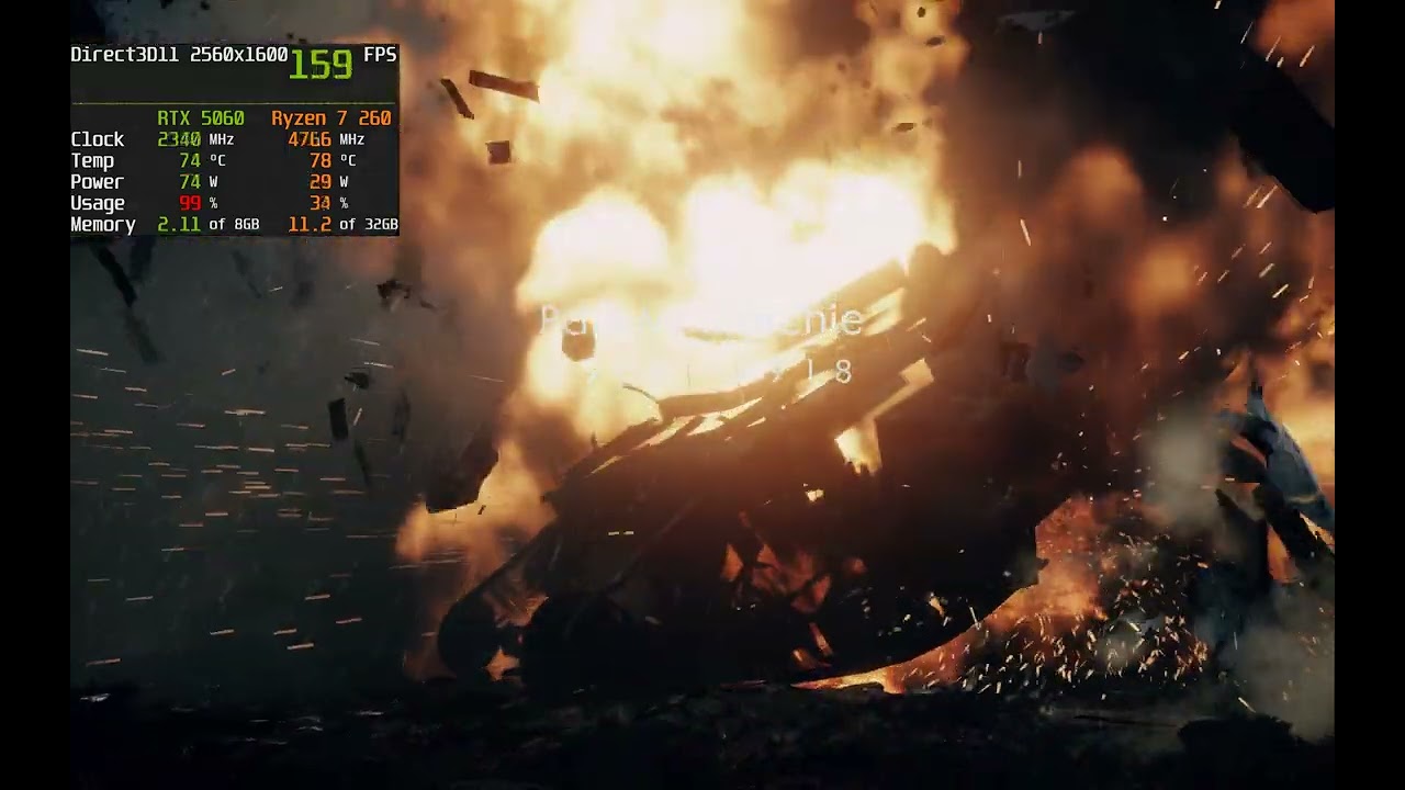 Battlefield 1 - Lenovo Legion 5 (RTX 5060 + Ryzen 7 260) | FPS test