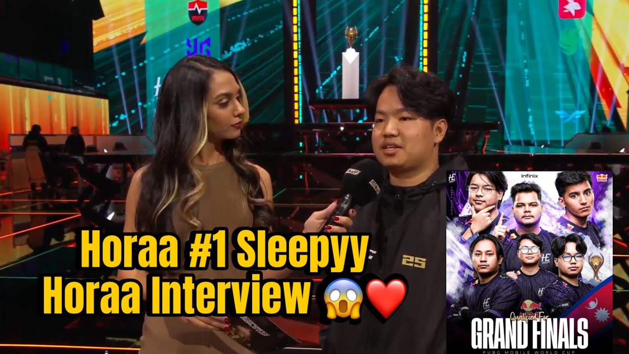Sleepyy Horaa Interview In PMWC After Horaa Top 1 In Survival Stage PMWC #horaa #cr7horaa #anshyt