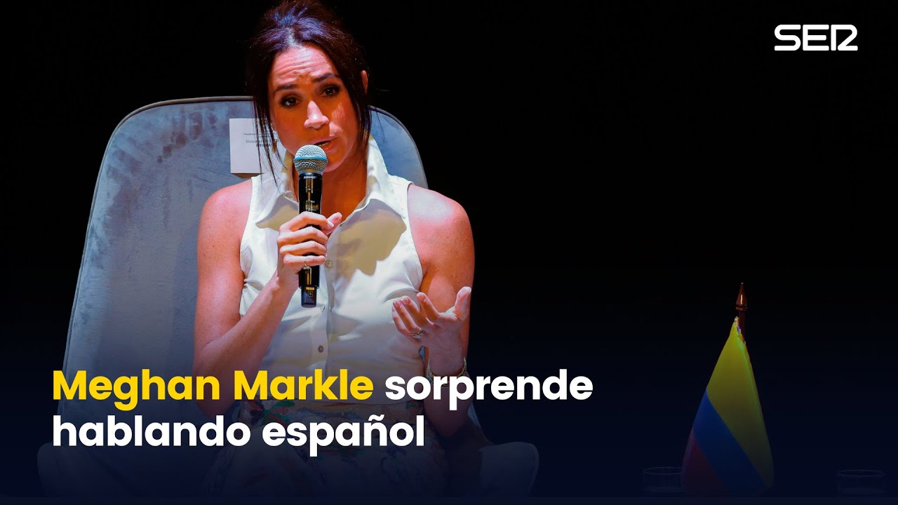 Meghan Markle sorprende hablando en español durante su viaje a Colombia