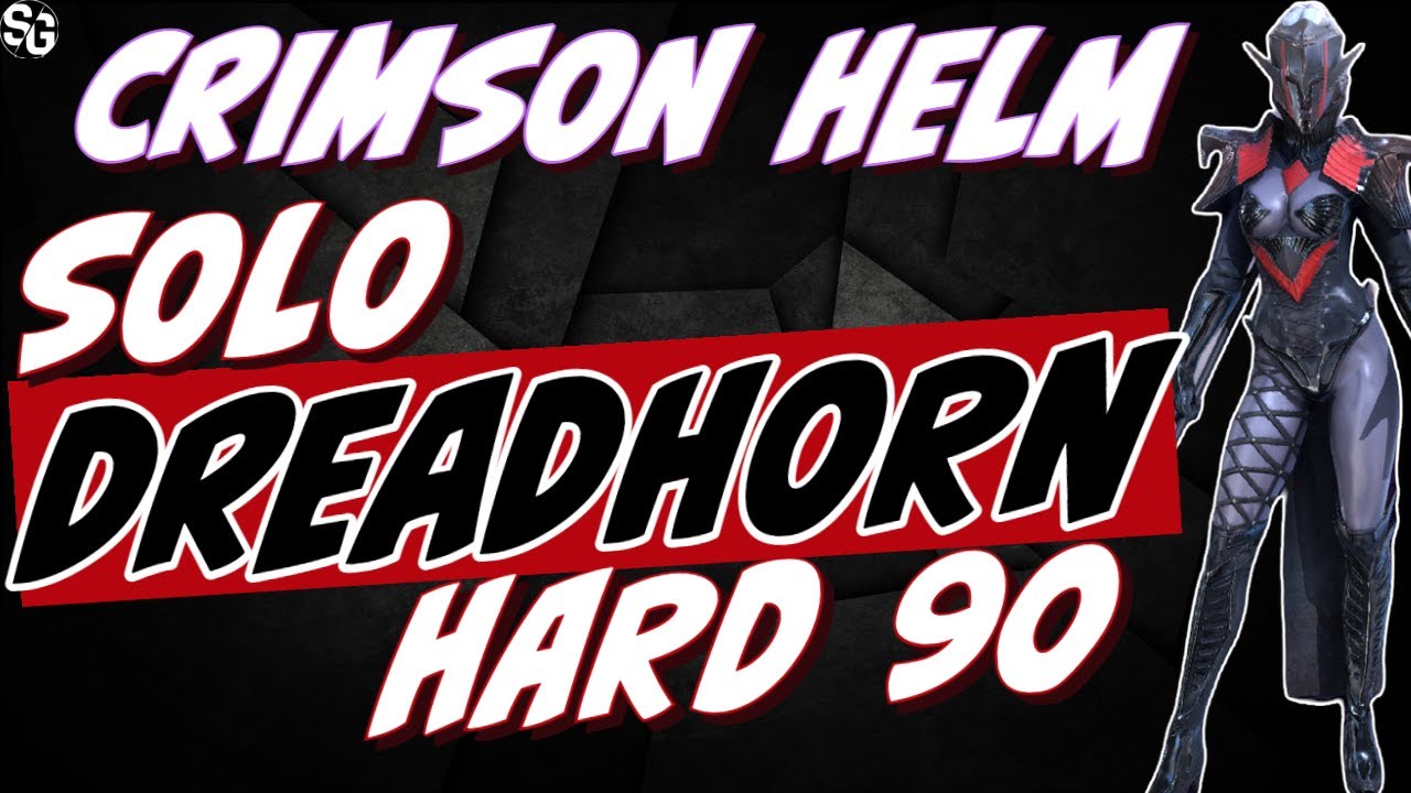 Dreadhorn 90 solo w/ Crimson Helm epic - 180speed - GET IT DONE - RAID SHADOW LEGENDS