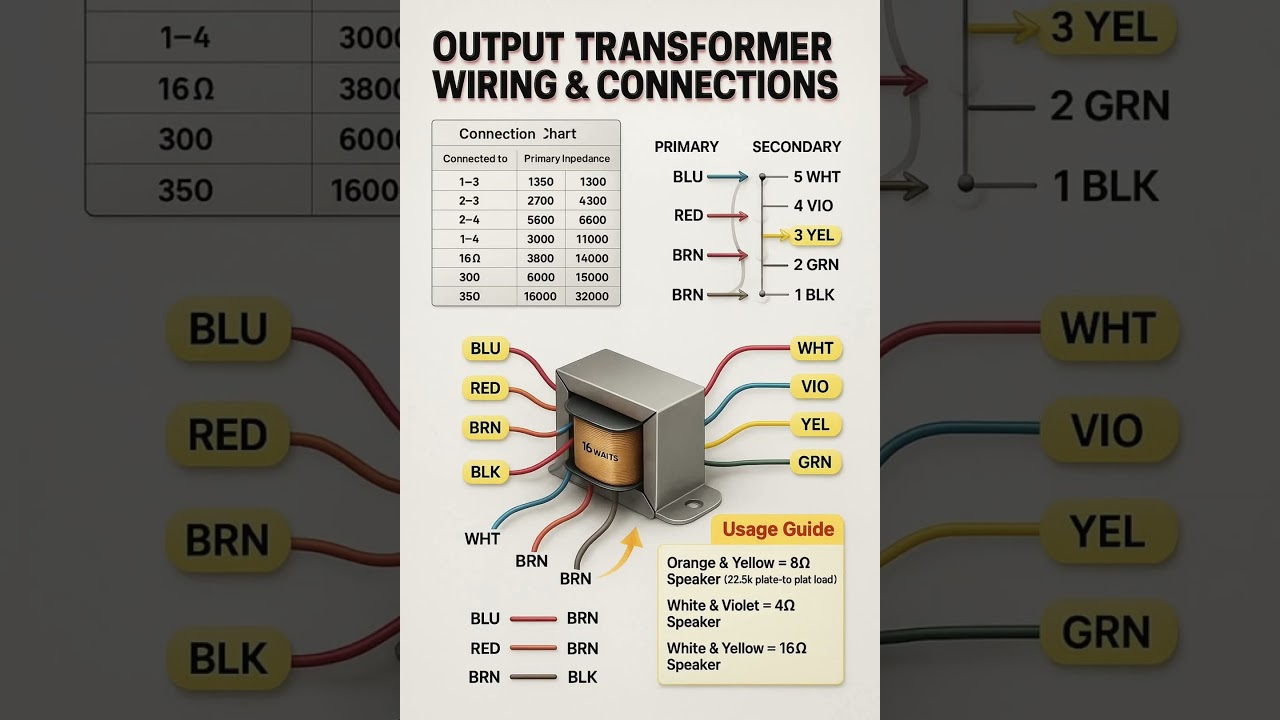 Output Transformer Wiring & Connections 🔌 | Easy Guide