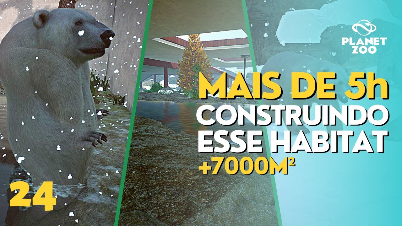 FINALMENTE eu TERMINEI esse HABITAT do Urso-Polar! (Parte 2) | Planet Zoo | Episódio 24 | ALE