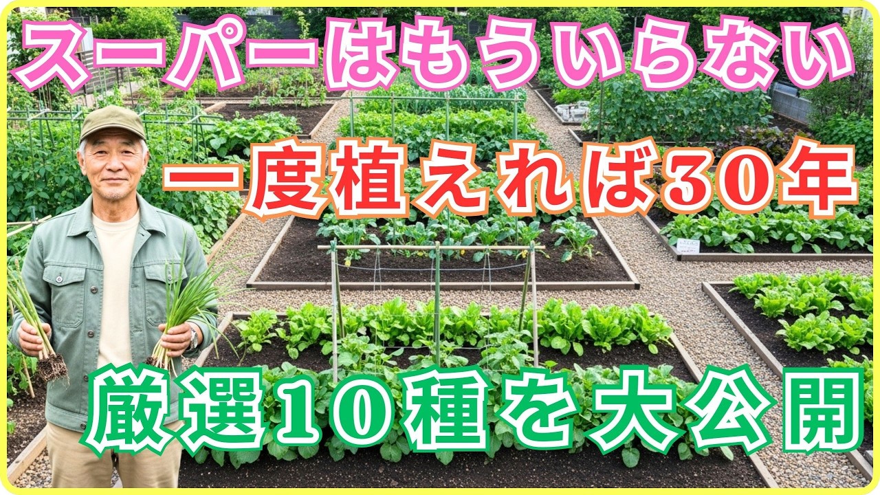 【初心者でも成功】ほったらかしでも毎年収穫できる１０の多年生作物　30年分の食を守るスーパーいらずの小さな庭の作り方　これを知った日から家庭菜園の常識が変わる【多年生野菜】【食の備え】【家庭菜
