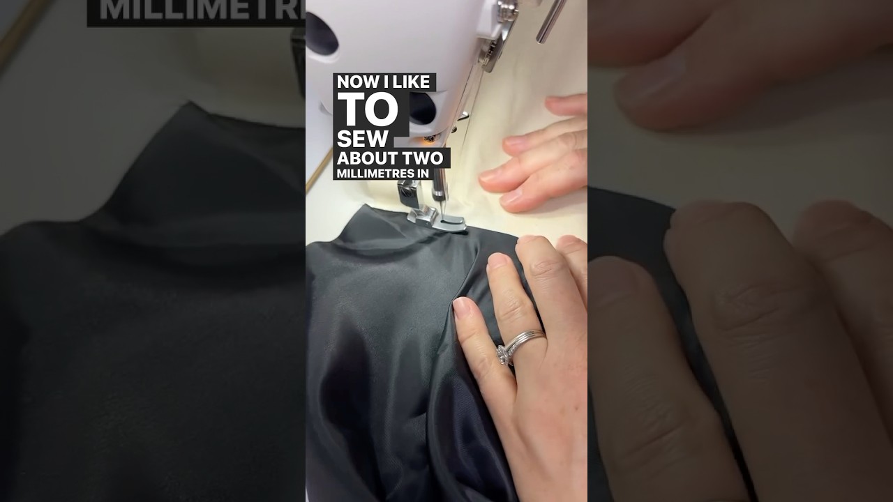 Understitching in detail. #craft #sewing #ussewtips #sewingprojects #sewingideas