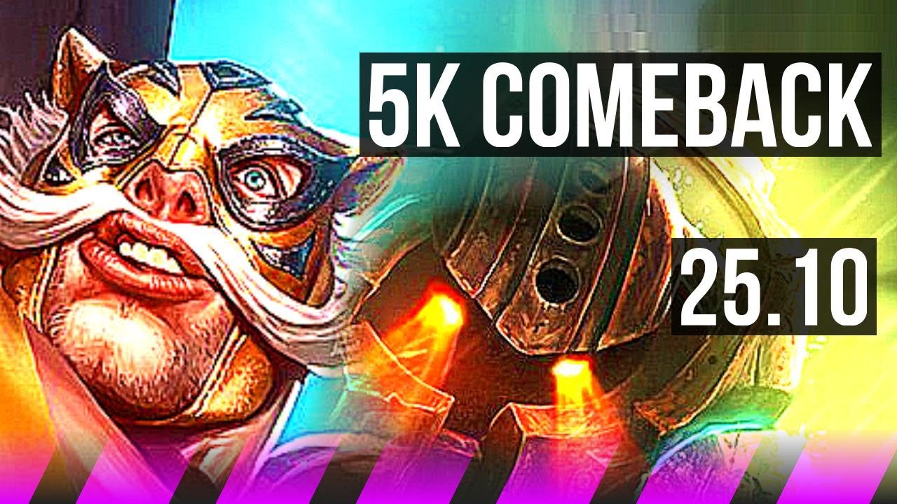 BRAUM & Lucian vs NAUTILUS & Miss Fortune (SUP) | 5k comeback | KR Challenger | 25.10