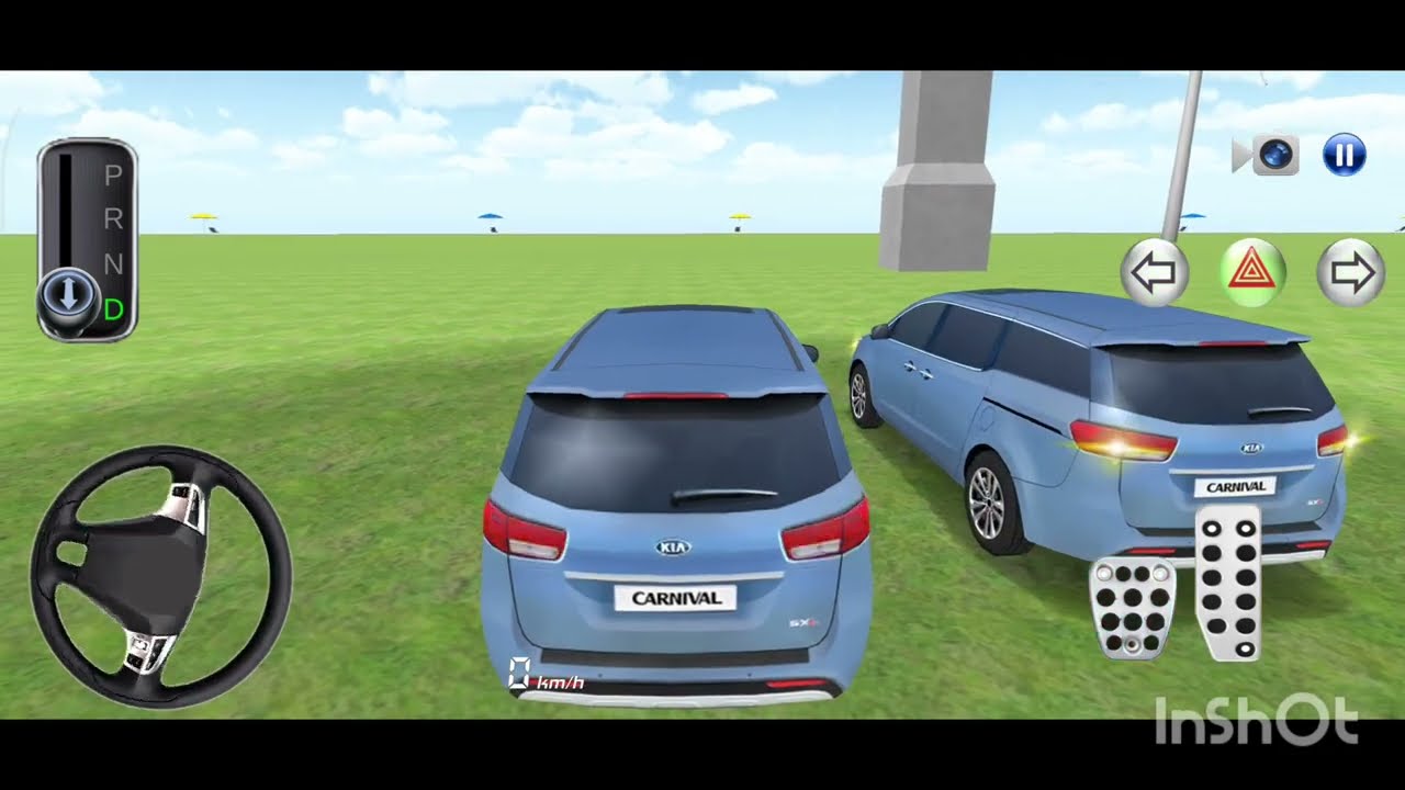 The new train glitch unlocked in 3d driving class! Kia carnival #cargames #gameplay 