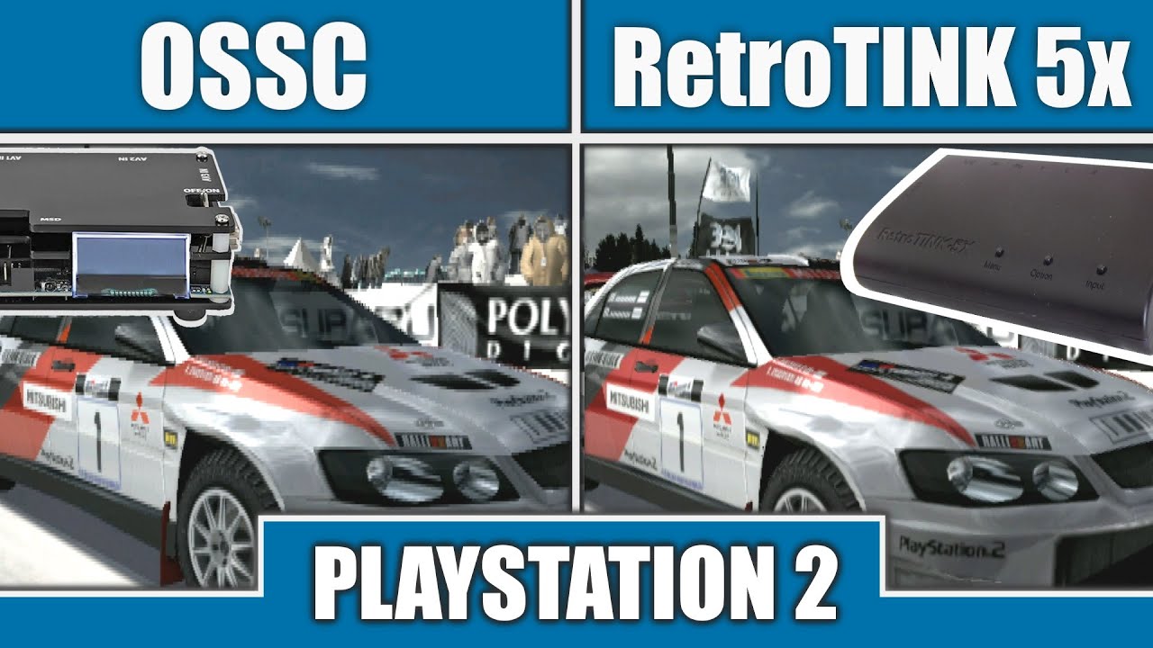 RetroTINK 5x vs OSSC | Gran Turismo 4 (480i) 1440p Playstation 2 PS2 | Visual Comparison