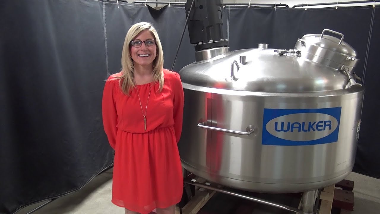 Walker Stainless Steel Jacketed Mix Tank Model PPT 1000-260  264 GAL