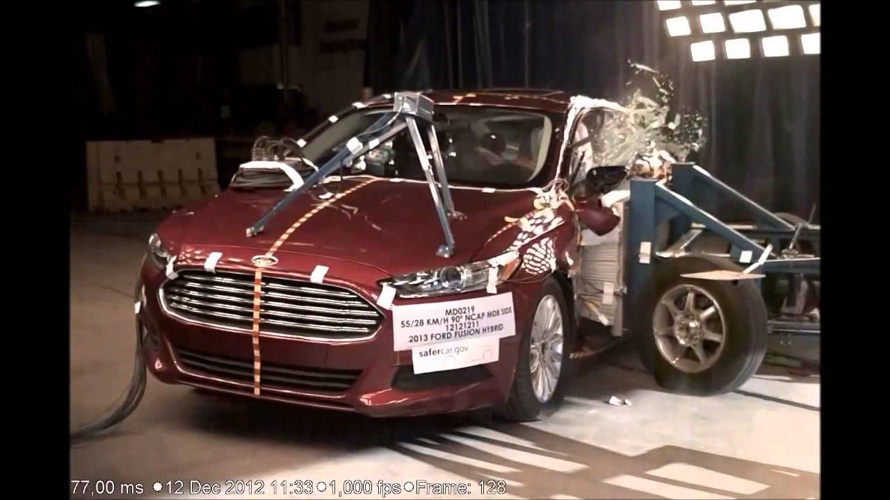 NHTSA - 2013 Ford Fusion Sedan & Hybrid - frontal /side / pole crash tests