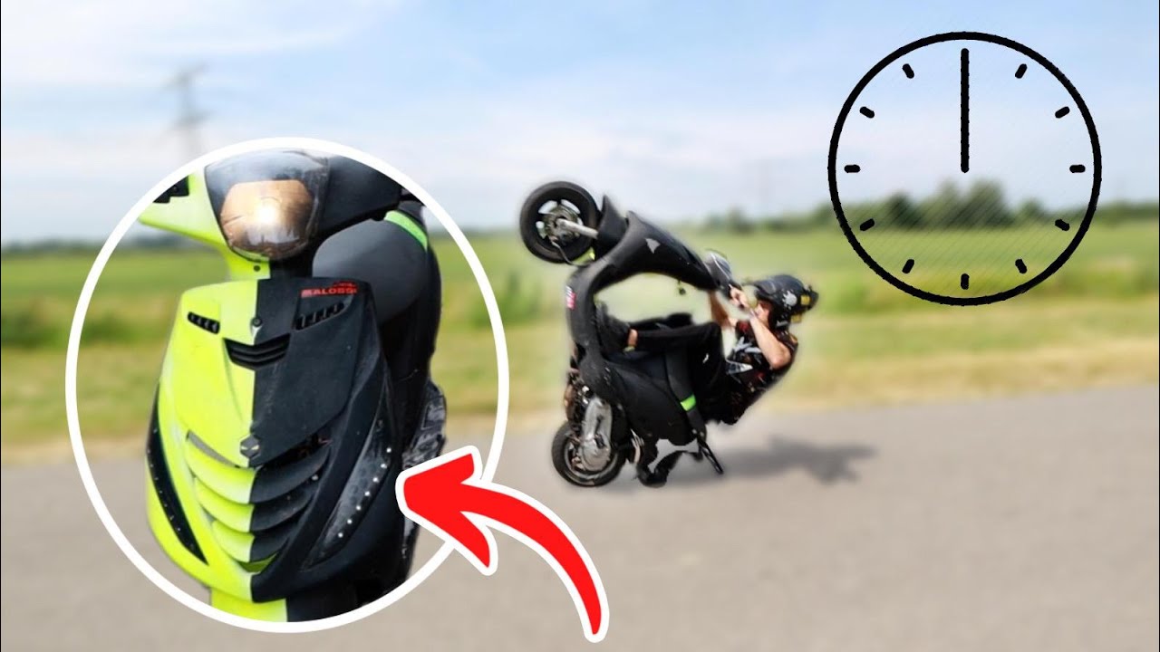 WHEELIEREKJE VAN DE ZIP GESCRAPED🔥& LED VERLICHTING DOET HET😍 #115