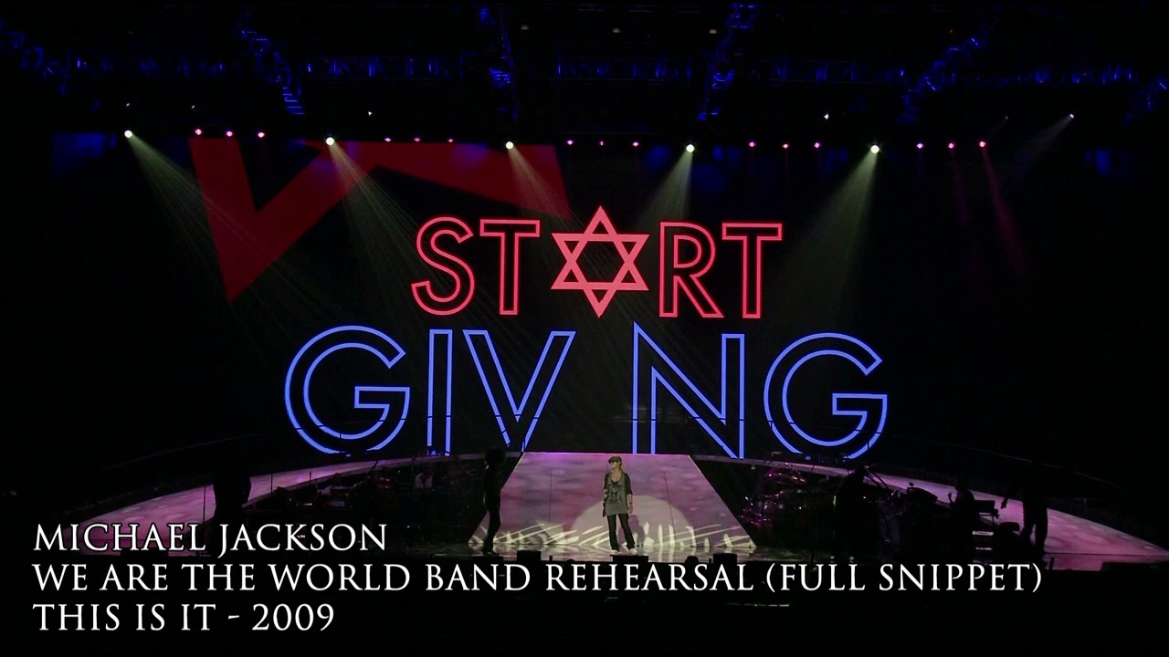 EXCLUSIVE: We Are The World - This Is It Band Rehearsal 2009 (Full Snippet)