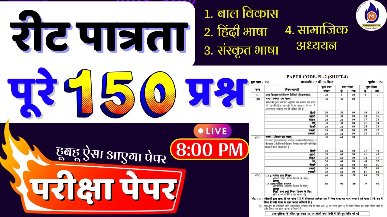 Reet 2025 Full Model Paper 1| Reet model Paper | reet exam date | reet syllabus 2025