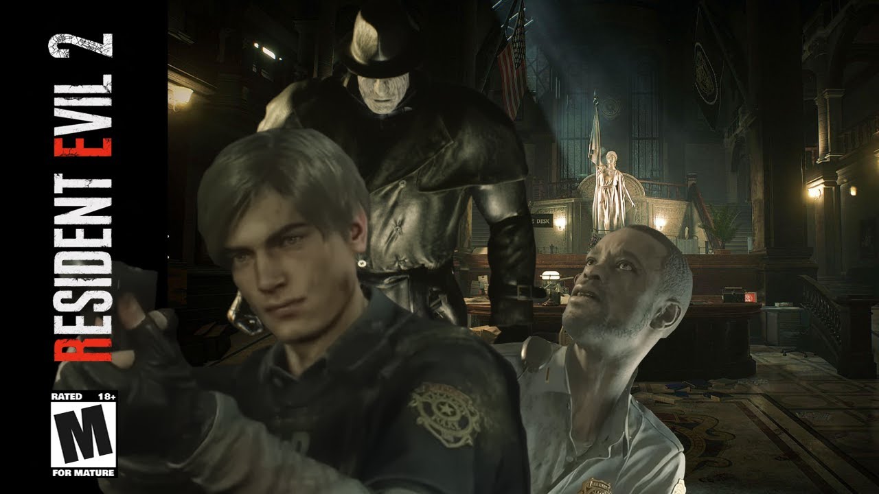 Rubbing Mr.X in // Resident Evil 2 Remake
