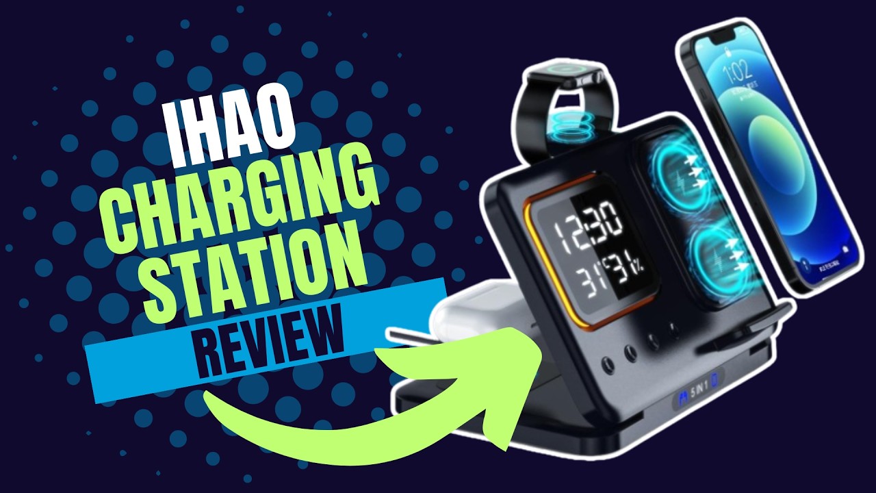 IHAO Charging Station. CHARGE YOUR PHONE + WATCH + AIRPODS!