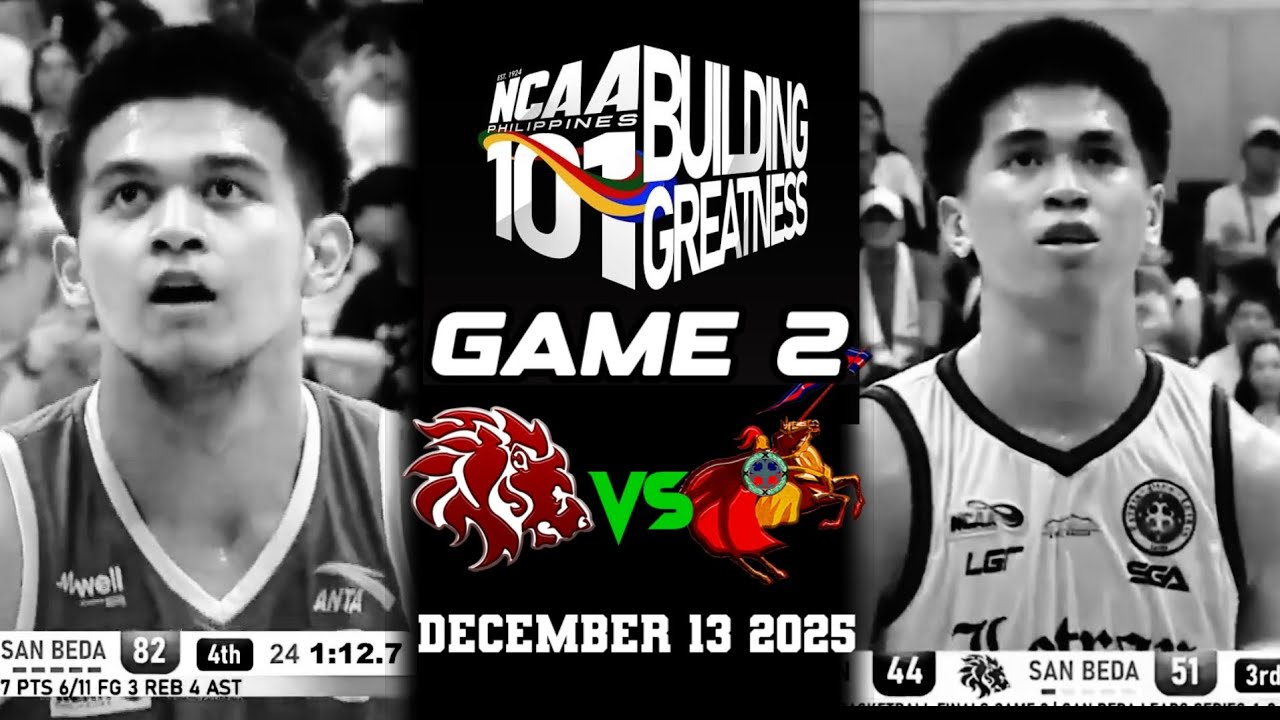 NCAA SEASON 101 FINALS | SAN BEDA VS LETRAN FULL 4TH QUARTER | DECEMBER 13 2025
