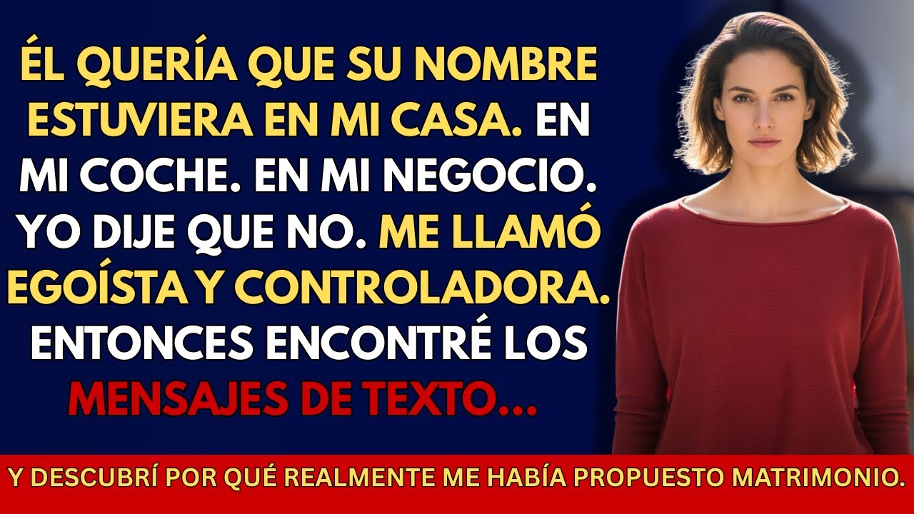 Mi prometido exigió que su nombre estuviera en todo — yo dije NO