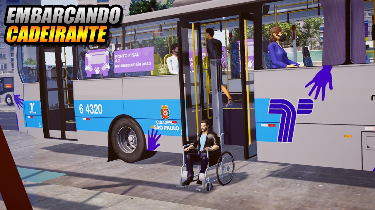 EMBARCANDO PASSAGEIRO CADEIRANTE NA LINHA !!! PROTON BUS SIMULATOR - G27