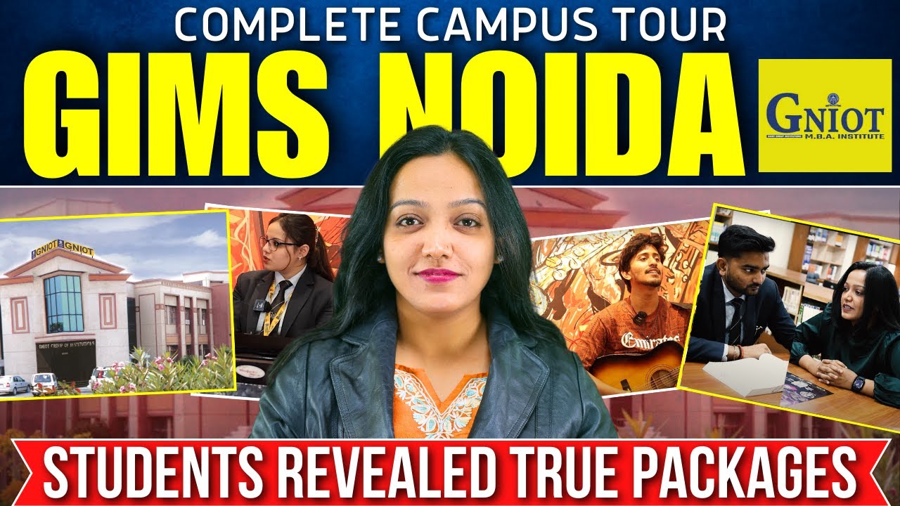 GIMS Noida Campus Tour👉🏻 Students Revealing True MBA Packages , College Life , Faculties , Hostel
