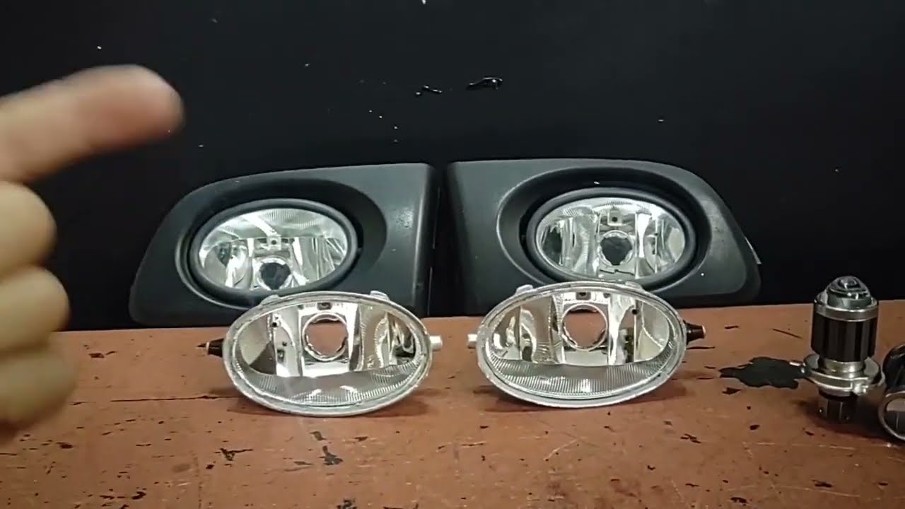 Tutorial - Adaptação lâmpadas Projetoras no Farol de Milha do Honda Civic Ex / Honda Fit