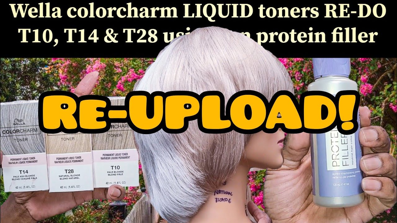 Wella colorcharm LIQUID toners RE-DO T10, T14 & T28 using Ion protein filler RE-UPLOAD!