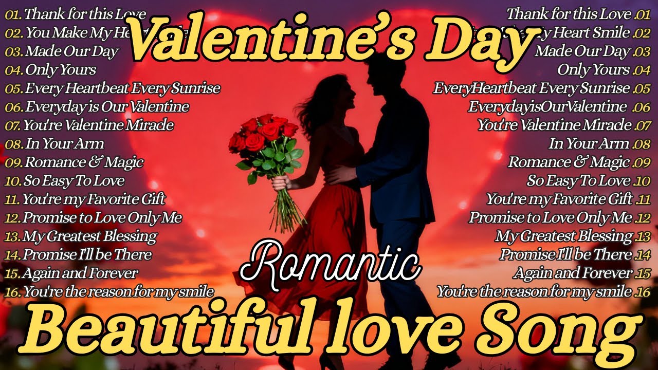 Valentine's Day Sweet Romantic || Special Love Song 70s 80s 90s Melodies Music Style
