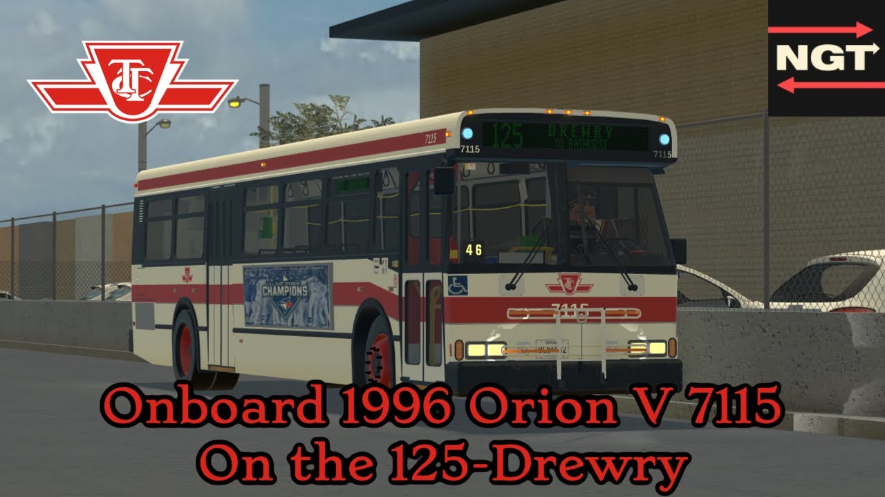 Roblox NGT TTC Onboard: 1996 Orion V 7115 On The 125-Drewry