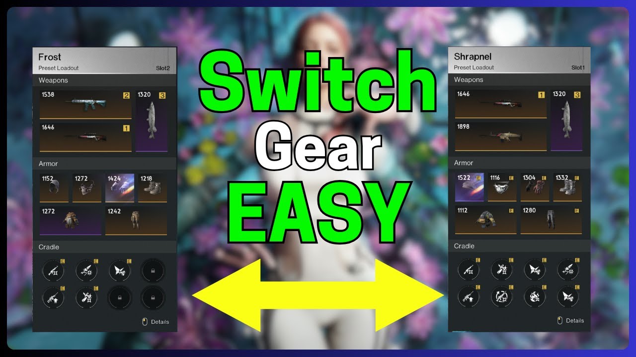 Swapping gear sets easy in Once Human